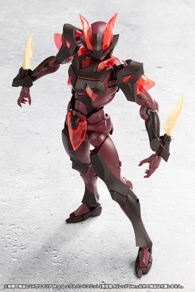 Megalomaria Unlimited Universe Model Kit Accessory Set Ex Hand Unit Male Type A Red Ver. - Kotobukiya Model Kits