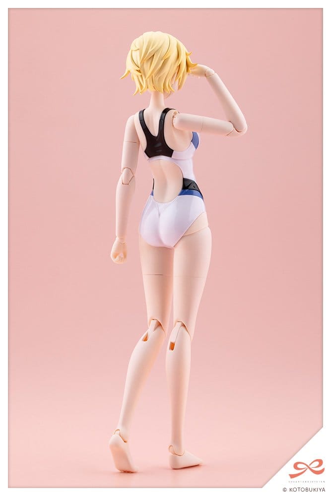 Sousaishojoteien Plastic Model 1/10 Rui Saotome Touou High School Competitive Swimsuit Dreaming Style White Dolphin 16 cm - Kotobukiya Model Kits