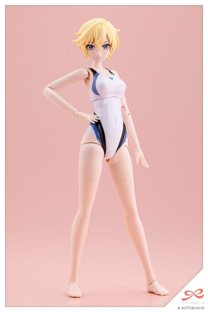 Sousaishojoteien Plastic Model 1/10 Rui Saotome Touou High School Competitive Swimsuit Dreaming Style White Dolphin 16 cm - Kotobukiya Model Kits