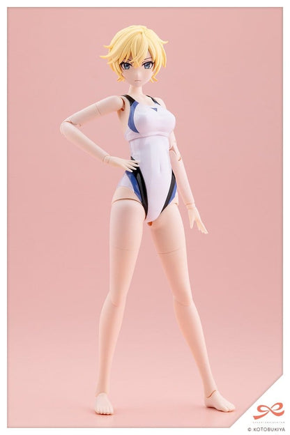 Sousaishojoteien Plastic Model 1/10 Rui Saotome Touou High School Competitive Swimsuit Dreaming Style White Dolphin 16 cm - Kotobukiya Model Kits
