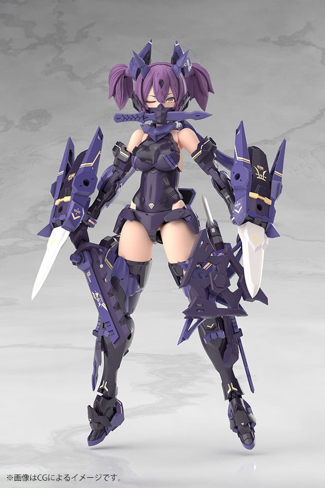 Megami Device Plastic Model Kit 1/1 Asra Ninja Kaname Shadow Edition Full Package 14 cm - Kotobukiya Model Kits