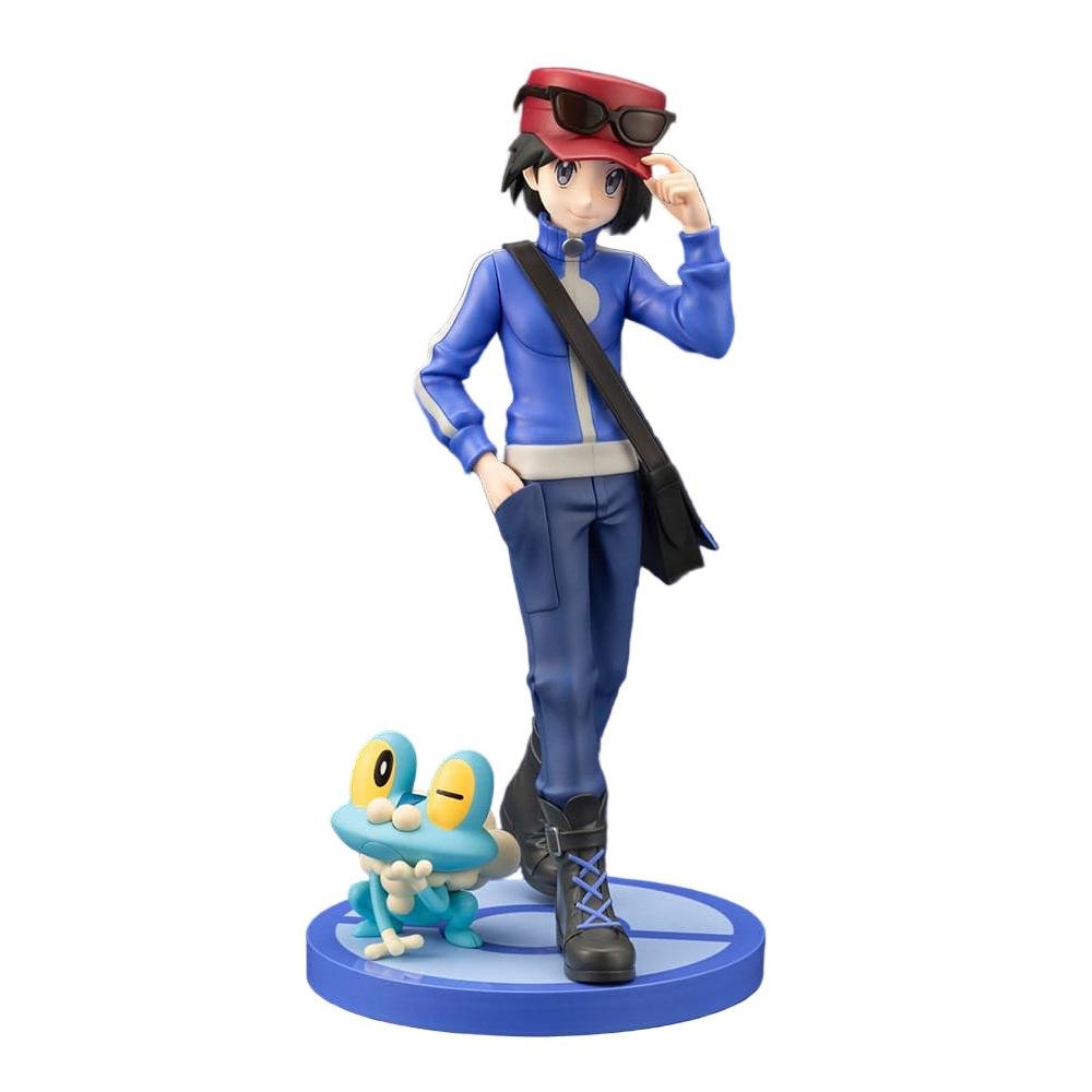 Pokémon ARTFXJ Statue 1/8 Calem & Froakie 20 cm - Kotobukiya Statues