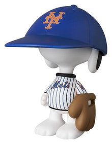 MLB × Peanuts UDF PVC Figure New York Mets Snoopy 7 cm - Medicom Mini Figures