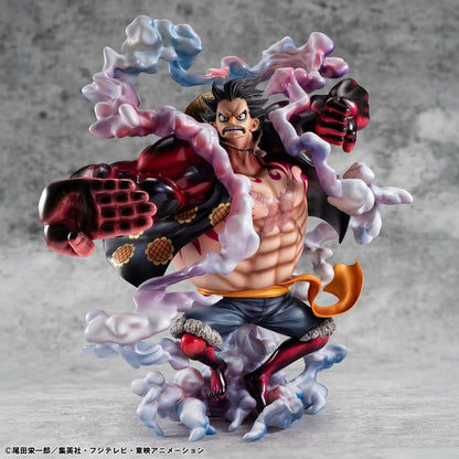 One Piece Portrait.Of.Pirates SA-Maximum PVC Figure Monkey D. Luffy Gear 4 Bounce-Man 10th Limited Ver. - MegaHouse Statues
