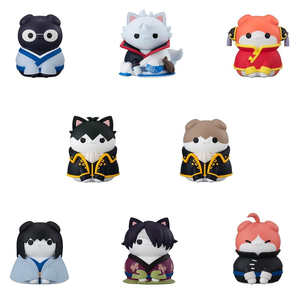 Gintama Mega Cat Project Mini Figures Nyantama Go Meow-Meow Edition! Blind Box Display (8) (Repeat)