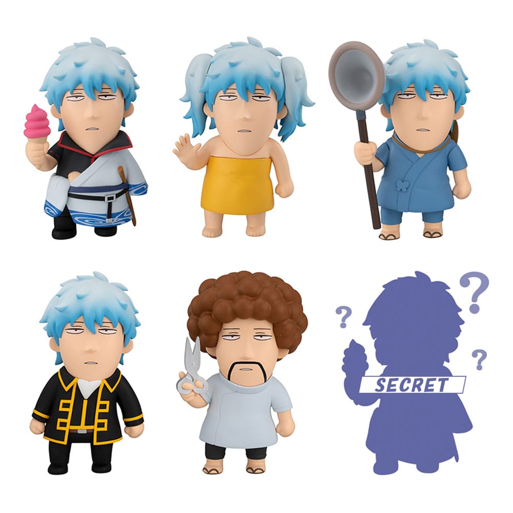 Gintama Trading Figures 6-Pack Gintama We love Ginsan  Blind Box (with gift) - Megahouse Mini Figures, Blind Boxes