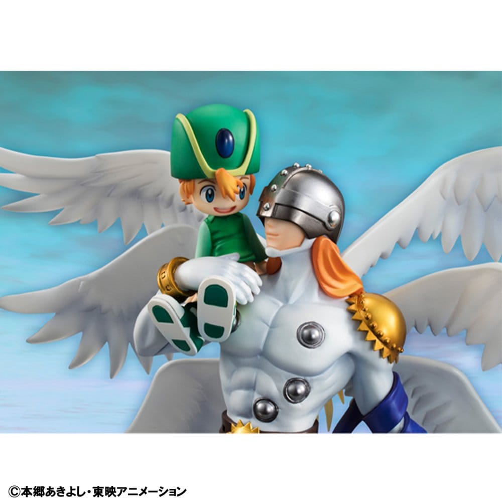 Digimon Adventure G.E.M. Series PVC Figure Angemon & Takeru Takaishi 22 cm (Repeat) - Megahouse Statues