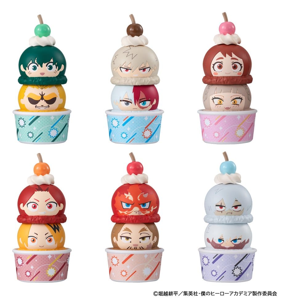 My Hero Academia Tsumichen Stack up & Change Trading Figure 8 cm Blind Box Assortment Box Qty 6 - Megahouse Mini Figures, Blind Boxes