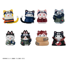 Naruto Mega Cat Project Minifigures 3 cm Nyaruto! Cats of Konoha Village Reboot Blind Box Display Box Qty 8 (Repeat) - Megahouse Blind Boxes