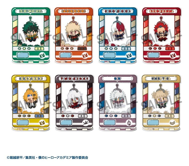 My Hero Academia Chara Catcher Acrylic Figures  Vol.2 Blind Box Display Box Qty 8 (Repeat) - Megahouse Mini Figures, Blind Boxes