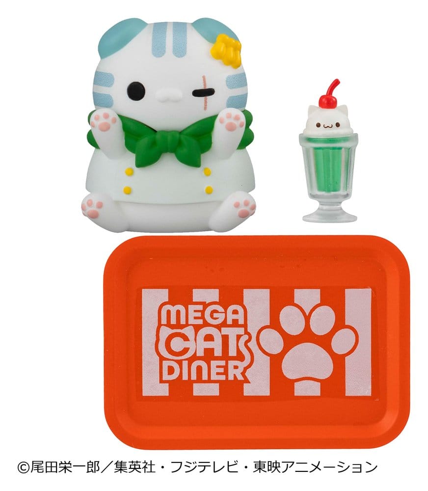 One Piece Mega Cat Project Mini Figures NyanPieceNyan! Diner! 3 cm Blind Box Display Box Qty 6 - Megahouse Mini Figures, Blind Boxes