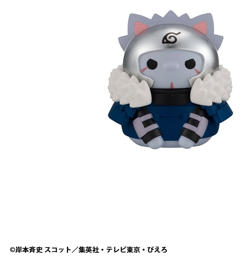 Naruto Shippuden Mega Cat Project Nyaruto! Mini Figures The bond between master and disciple ver. Blind Box Assortment Box Qty 8 (Repeat) - Megahouse Blind Boxes