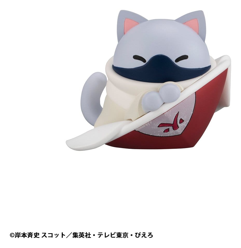 Naruto Shippuden Mega Cat Project Nyaruto! Mini Figures The bond between master and disciple ver. Blind Box Assortment Box Qty 8 (Repeat) - Megahouse Blind Boxes