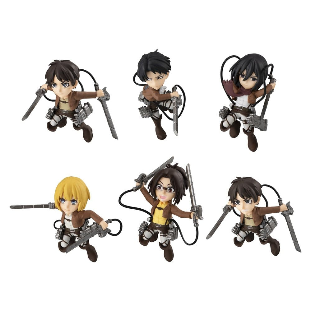 Attack on Titan Tobimas Mini Figures Pack of 6 (with gift) - Megahouse Mini Figures