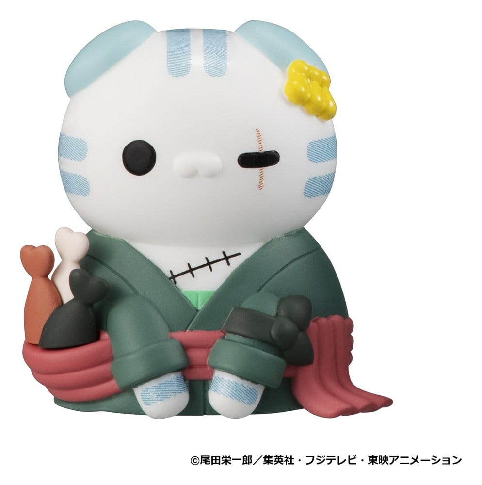 One Piece Mega Cat Project Mini Figures NyanPieceNyan! I'm gonna be king of Paw-rates!! Blind Box Assortment Box Qty 8 (Repeat) - Megahouse Blind Boxes