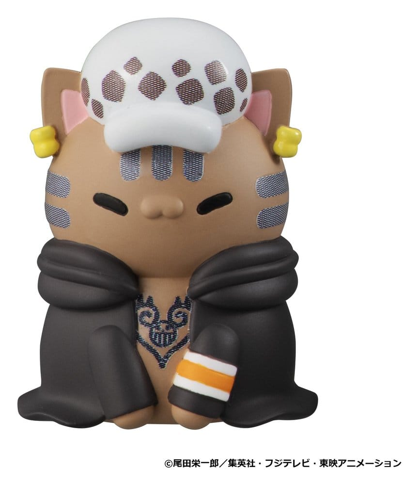 One Piece Mega Cat Project Mini Figures NyanPieceNyan! I'm gonna be king of Paw-rates!! Blind Box Assortment Box Qty 8 (Repeat) - Megahouse Blind Boxes