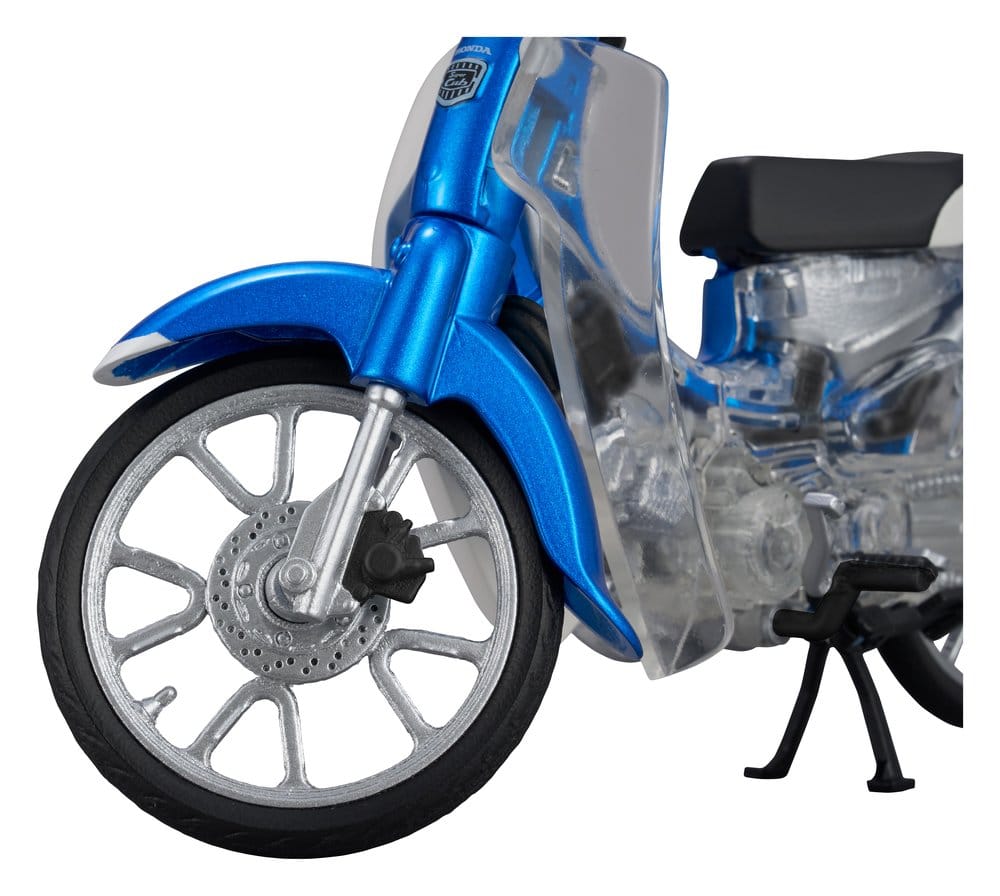 Honda Kaitanics Plastic Model Kit Super Cub 110 Glint Wave Blue Metalic - Megahouse Model Kits