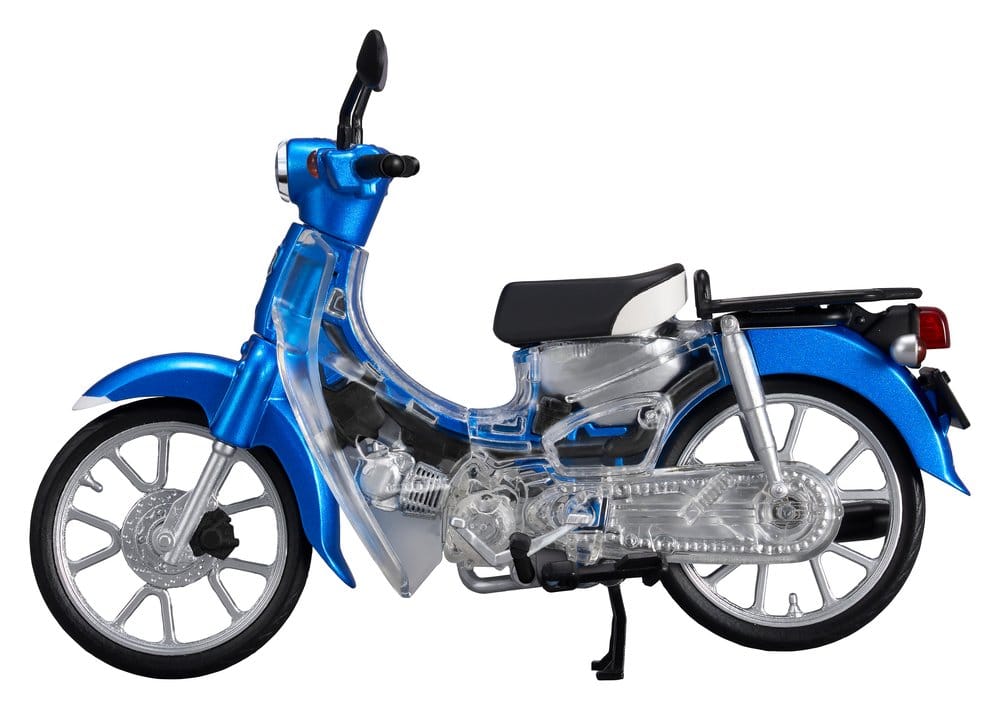Honda Kaitanics Plastic Model Kit Super Cub 110 Glint Wave Blue Metalic - Megahouse Model Kits