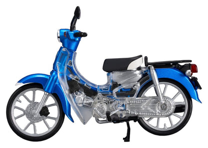 Honda Kaitanics Plastic Model Kit Super Cub 110 Glint Wave Blue Metalic - Megahouse Model Kits