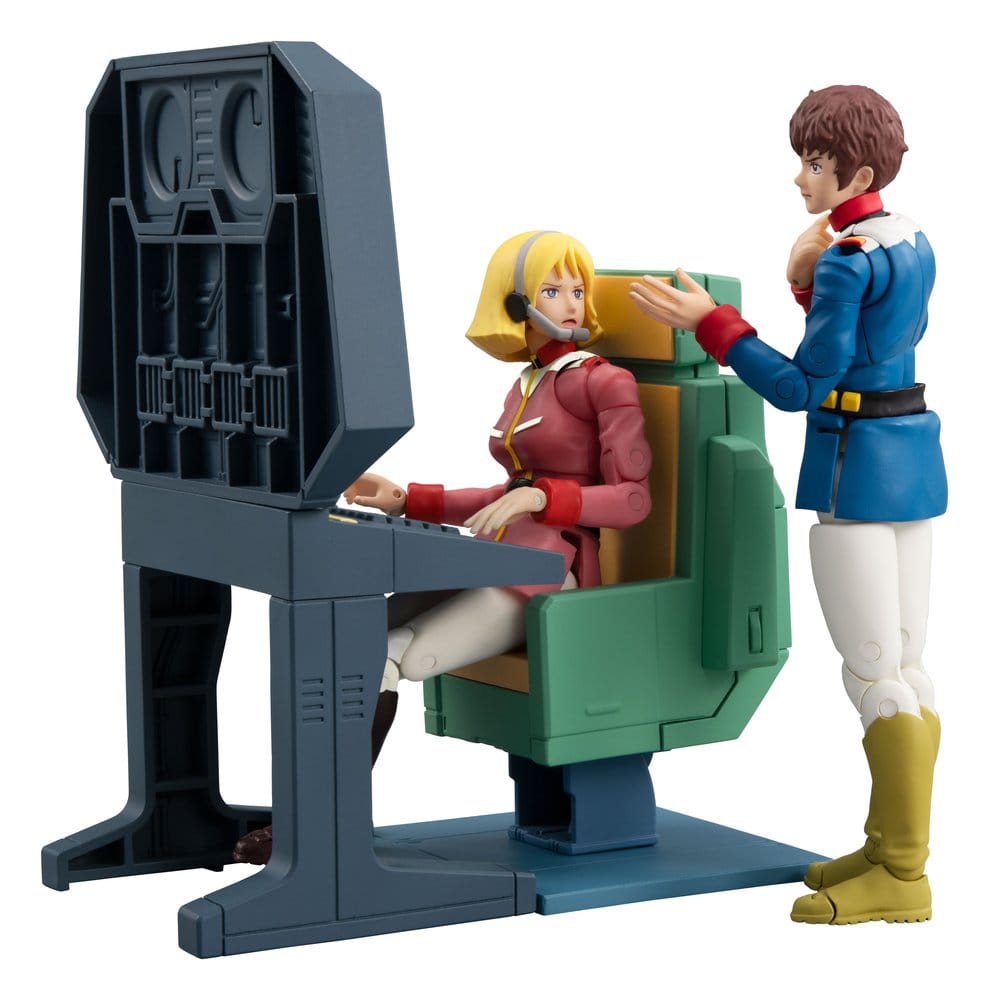Mobile Suit Gundam G.M.G. Collection EX Diorama White Base Bridge Radio Operator Desk Set  (with gift) - Megahouse Dioramas