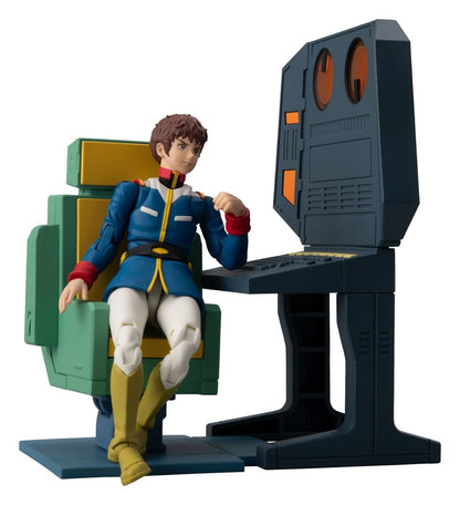 Mobile Suit Gundam G.M.G. Collection EX Diorama White Base Bridge Radio Operator Desk Set  (with gift) - Megahouse Dioramas