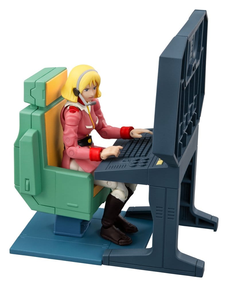 Mobile Suit Gundam G.M.G. Collection EX Diorama White Base Bridge Radio Operator Desk Set  (with gift) - Megahouse Dioramas
