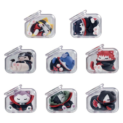 Naruto Shippuden Mega Cat Project Mini Figures Good Night Nyaruto! Gathering Akatsuki Edition Vol. 1 Blind Box Display (8) - MegaHouse Blind Boxes