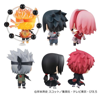 Naruto Shippuden ChimiMega Series Mini Figures Mascot Collection 1 Blind Box Display (6) - MegaHouse Blind Boxes