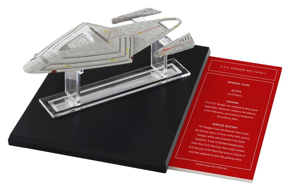 Star Trek Library Die-Cast U.S.S. Voyager NCC-74656-J - Master Replicas Replicas: Down Scaled