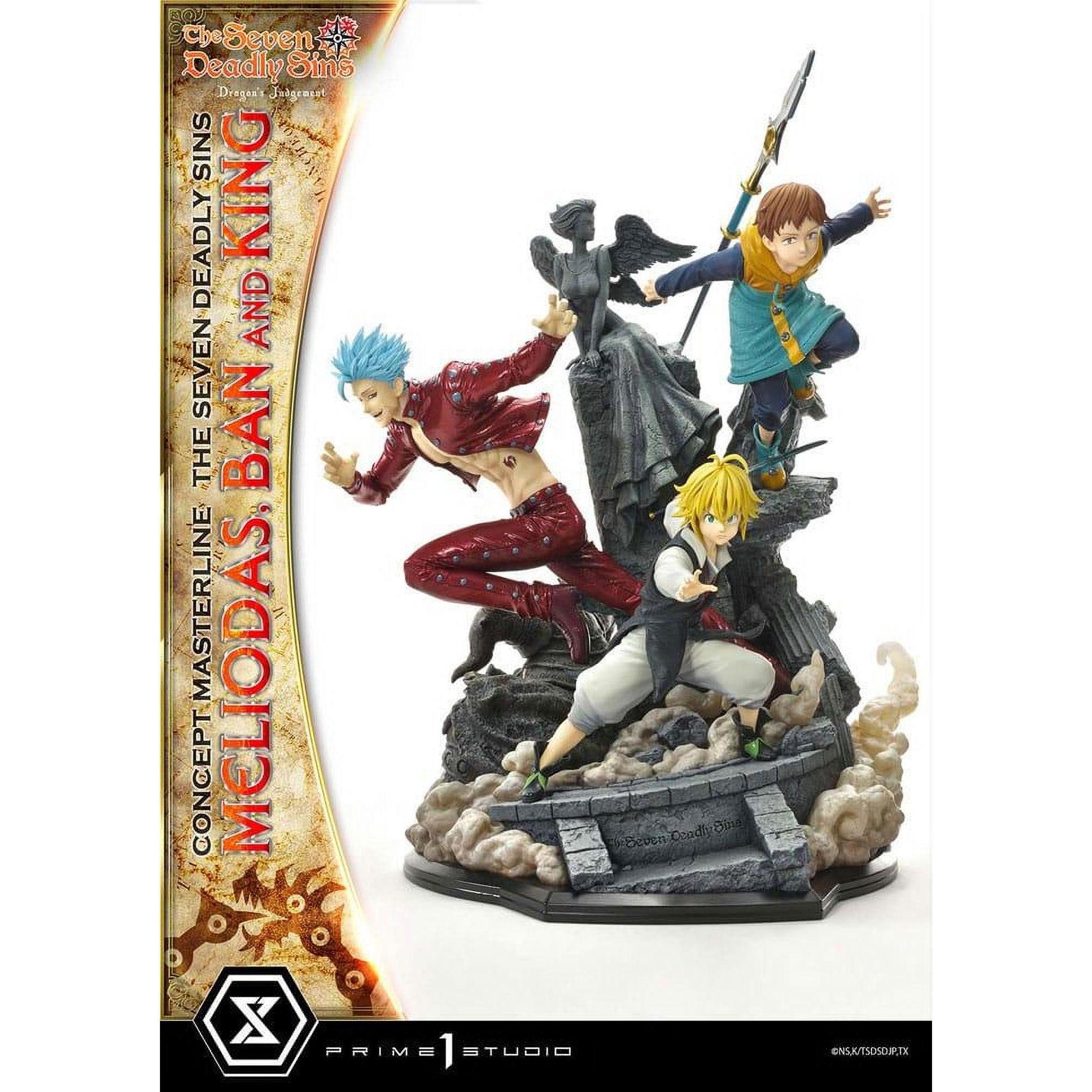 Seven Deadly Sins Concept Masterline Series Statue Meliodas, Ban and King 55 cm - Prime 1 Studio Statues & Busts