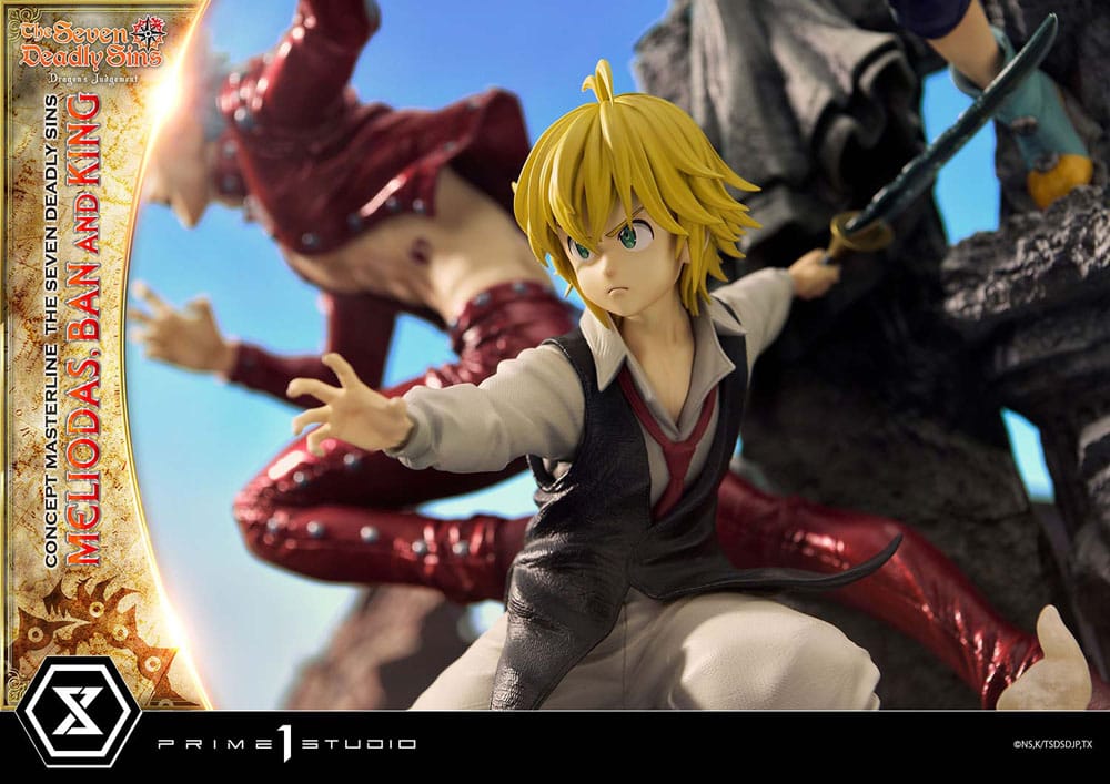 Seven Deadly Sins Concept Masterline Series Statue Meliodas, Ban and King 55 cm - Prime 1 Studio Statues & Busts
