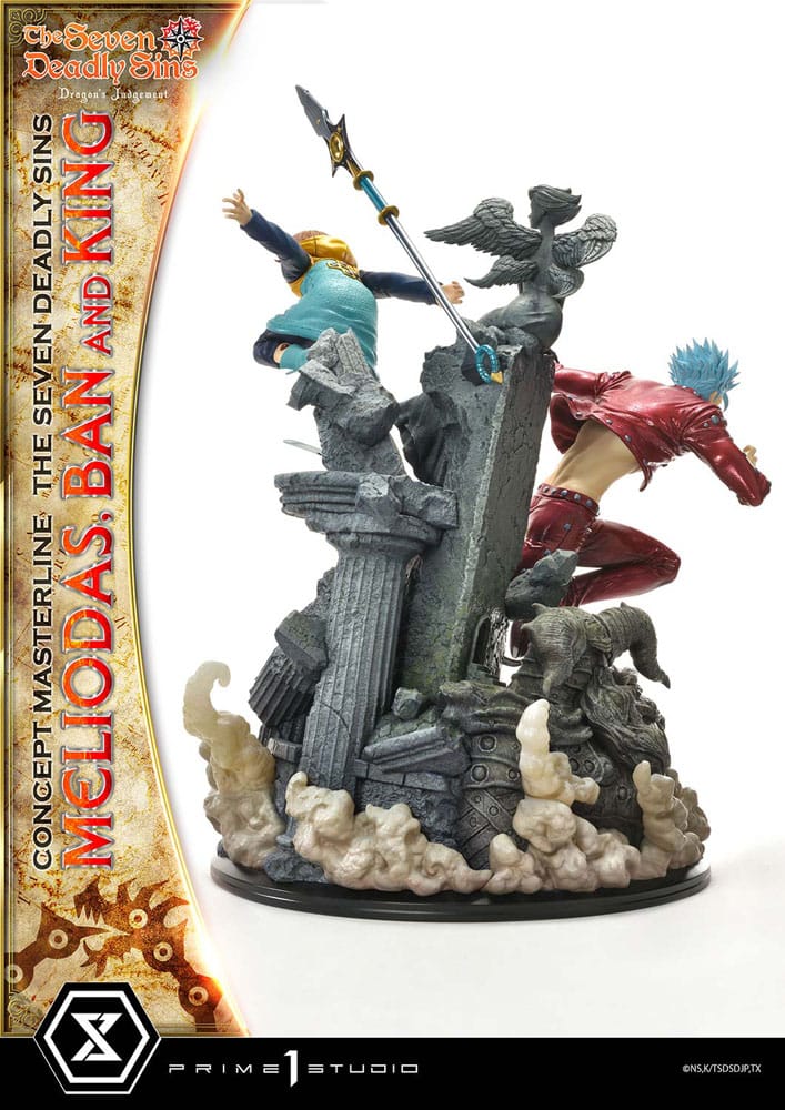 Seven Deadly Sins Concept Masterline Series Statue Meliodas, Ban and King 55 cm - Prime 1 Studio Statues & Busts