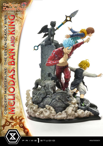 Seven Deadly Sins Concept Masterline Series Statue Meliodas, Ban and King 55 cm - Prime 1 Studio Statues & Busts