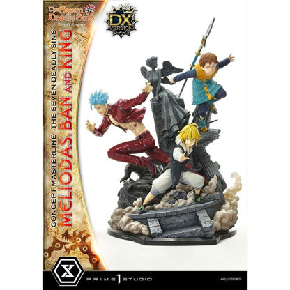 Seven Deadly Sins Concept Masterline Series Statue Meliodas, Ban and King Deluxe Version 55 cm - Prime 1 Studio Statues & Busts