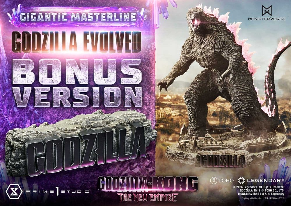 Godzilla x Kong: The New Empire (Film) Gigantic Masterline Series Statue Godzilla Evolved Bonus Ver. 93 cm - Prime 1 Studio Statues