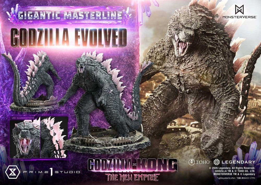 Godzilla x Kong: The New Empire (Film) Gigantic Masterline Series Statue Godzilla Evolved Bonus Ver. 93 cm - Prime 1 Studio Statues