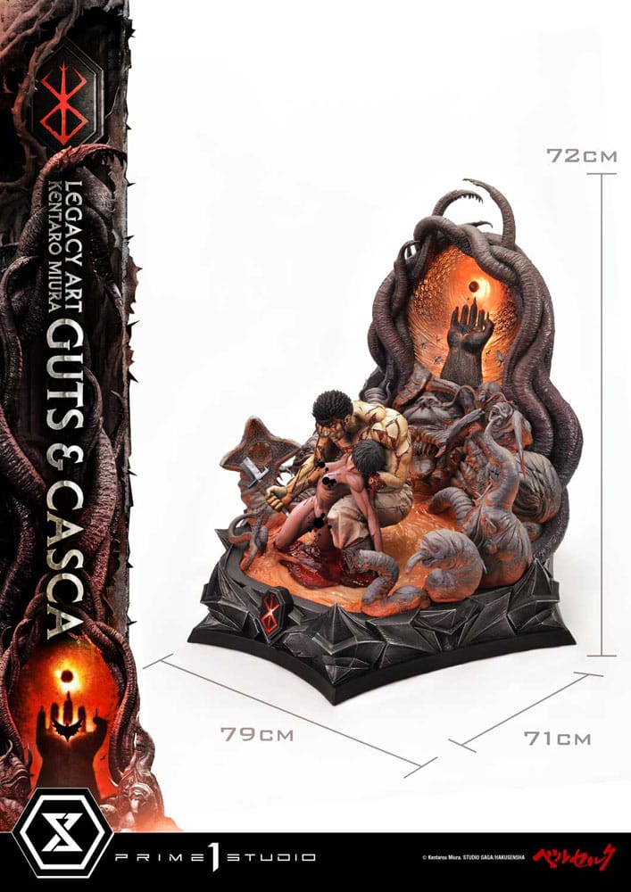 Berserk Ultimate Legacy Art Kentaro Miura Statue 1/4 Guts & Casca Bonus Version 72 cm - Prime 1 Studio Statues & Busts