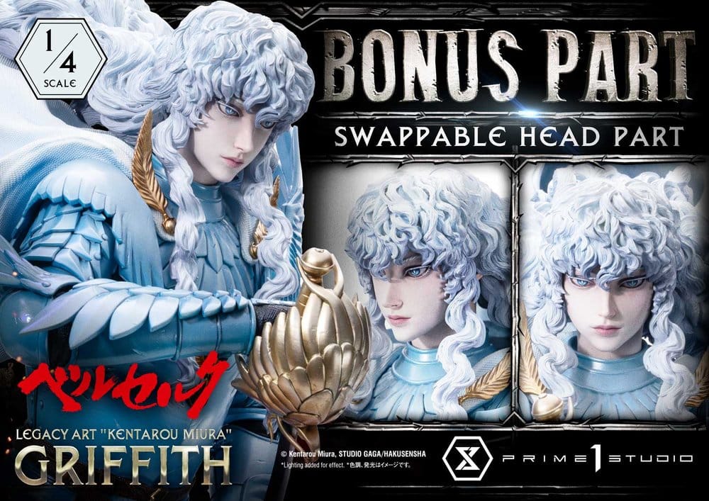 Berserk Legacy Art "Kentarou Miura" Griffith Bonus Version 1/4 Scale Statue