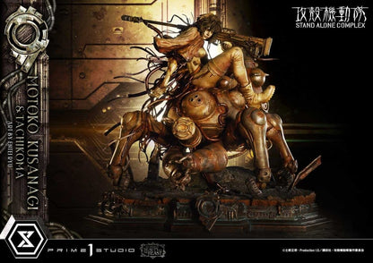 Ghost in the Shell Stand Alone Complex The Legend of Beauty and the Beast Statue 1/4 Motoko Kusanagi & Tachikoma Art by Entei Ryu 53 cm - Prime 1 Studio Statues & Busts