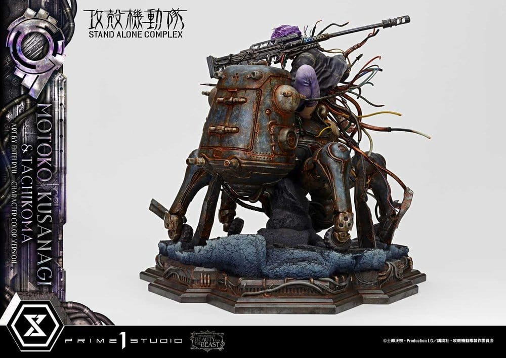Ghost in the Shell Stand Alone Complex The Legend of Beauty and the Beast Statue 1/4 Motoko Kusanagi & Tachikoma Character color Art by Entei Ryu 53 cm - Prime 1 Studio Statues & Busts