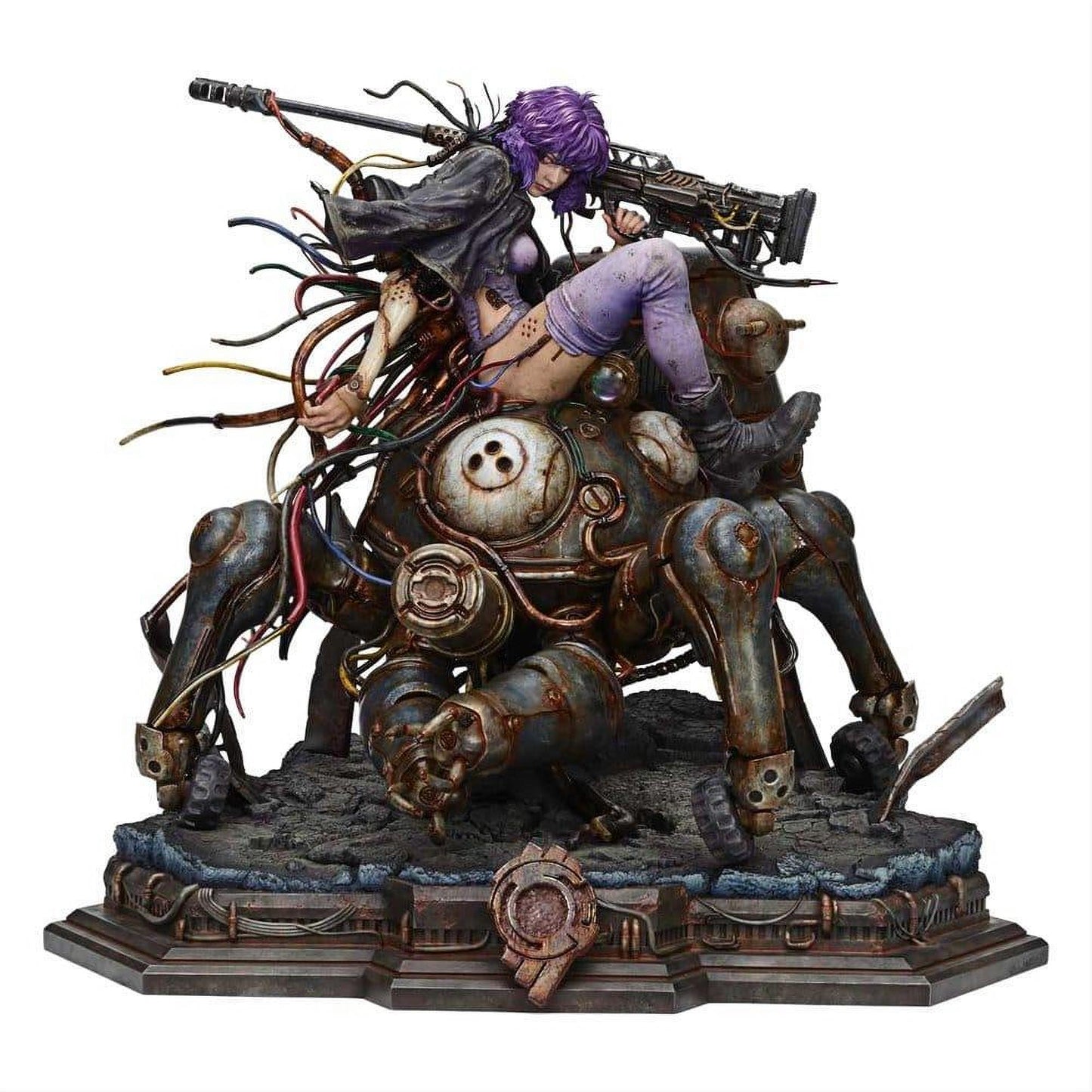 Ghost in the Shell Stand Alone Complex The Legend of Beauty and the Beast Statue 1/4 Motoko Kusanagi & Tachikoma Character color Art by Entei Ryu Bonus Version 53 cm - Prime 1 Studio Statues & Busts