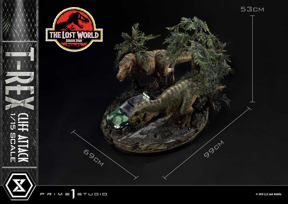 Jurassic World: The Lost World Statue 1/15 T-Rex Cliff Attack Bonus Version 53 cm - Prime 1 Studio Statues & Busts