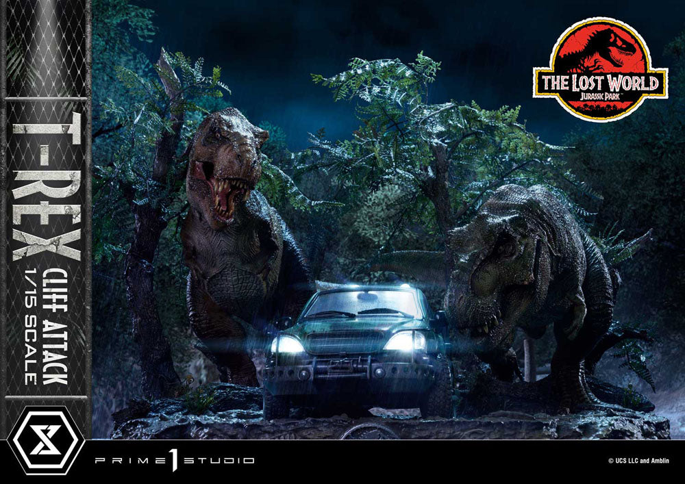 Jurassic World: The Lost World Statue 1/15 T-Rex Cliff Attack Bonus Version 53 cm - Prime 1 Studio Statues & Busts