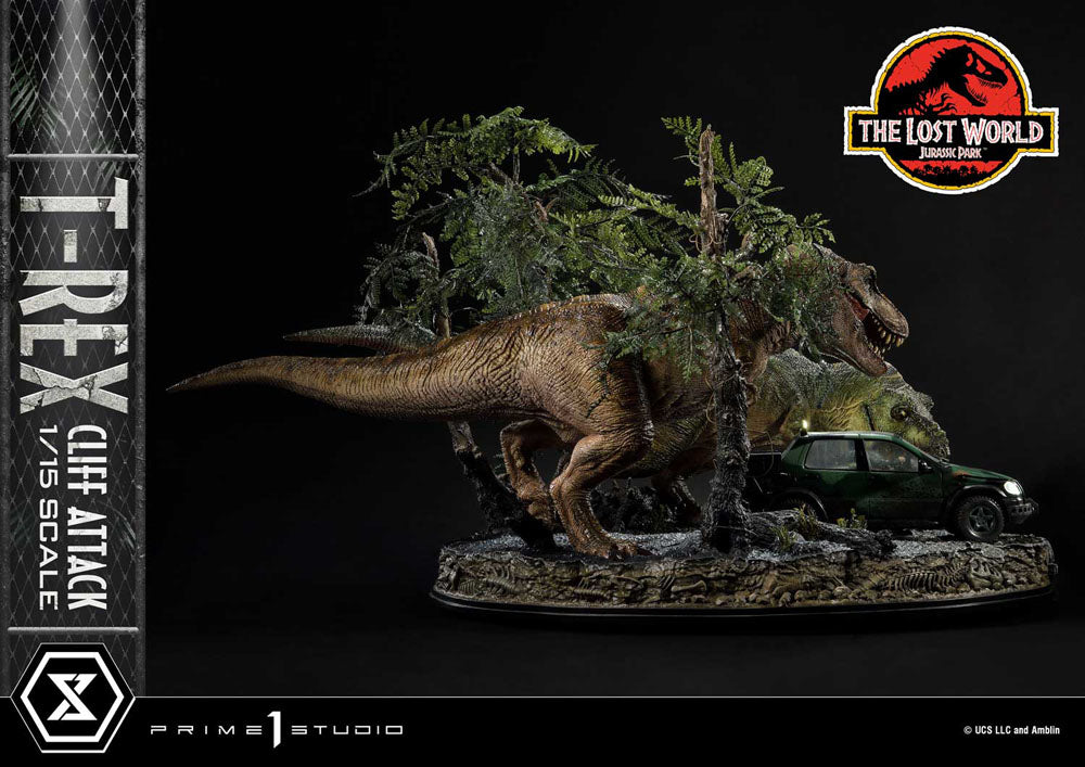 Jurassic World: The Lost World Statue 1/15 T-Rex Cliff Attack Bonus Version 53 cm - Prime 1 Studio Statues & Busts