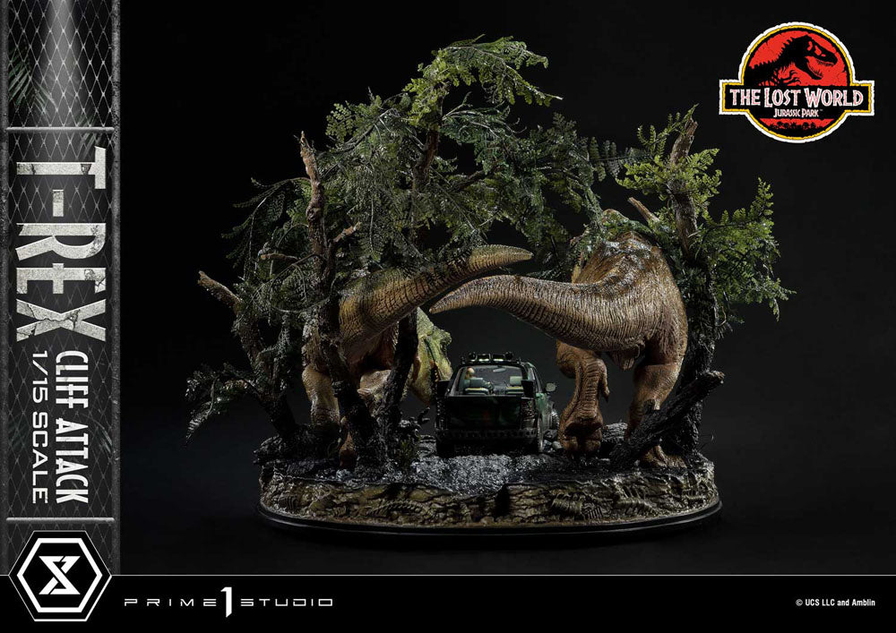 Jurassic World: The Lost World Statue 1/15 T-Rex Cliff Attack Bonus Version 53 cm - Prime 1 Studio Statues & Busts
