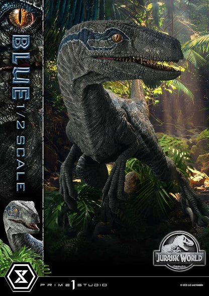 Jurassic World: Fallen Kingdom (Film) Legacy Museum Collection Statue 1/2 Blue 88 cm - Prime 1 Studio Statues