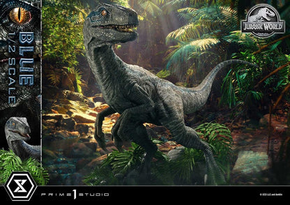 Jurassic World: Fallen Kingdom (Film) Legacy Museum Collection Statue 1/2 Blue 88 cm - Prime 1 Studio Statues