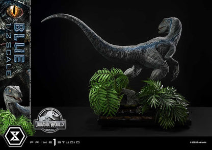 Jurassic World: Fallen Kingdom (Film) Legacy Museum Collection Statue 1/2 Blue 88 cm - Prime 1 Studio Statues