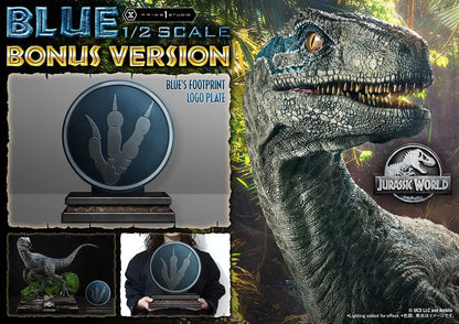 Jurassic World: Fallen Kingdom (Film) Legacy Museum Collection Statue 1/2 Blue Bonus Version 88 cm - Prime 1 Studio Statues