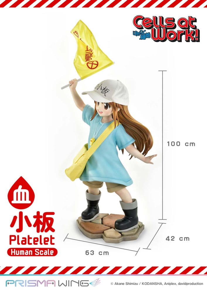 Cells at Work! Life Scale Masterline Series Statue Platelet 100 cm - Prime 1 Studio Statues & Busts